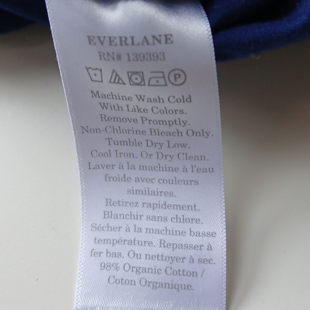 Everlane Easy Straight Leg Pants Blue Women's 14 - Picture 4 of 6